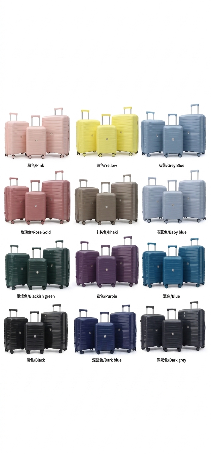 Lot de 3 valises incassable